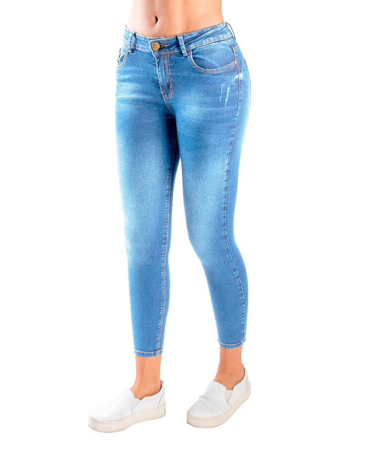 Pantalón de mezclilla para dama Mod. 8517B - Mayoreo Mixcalco