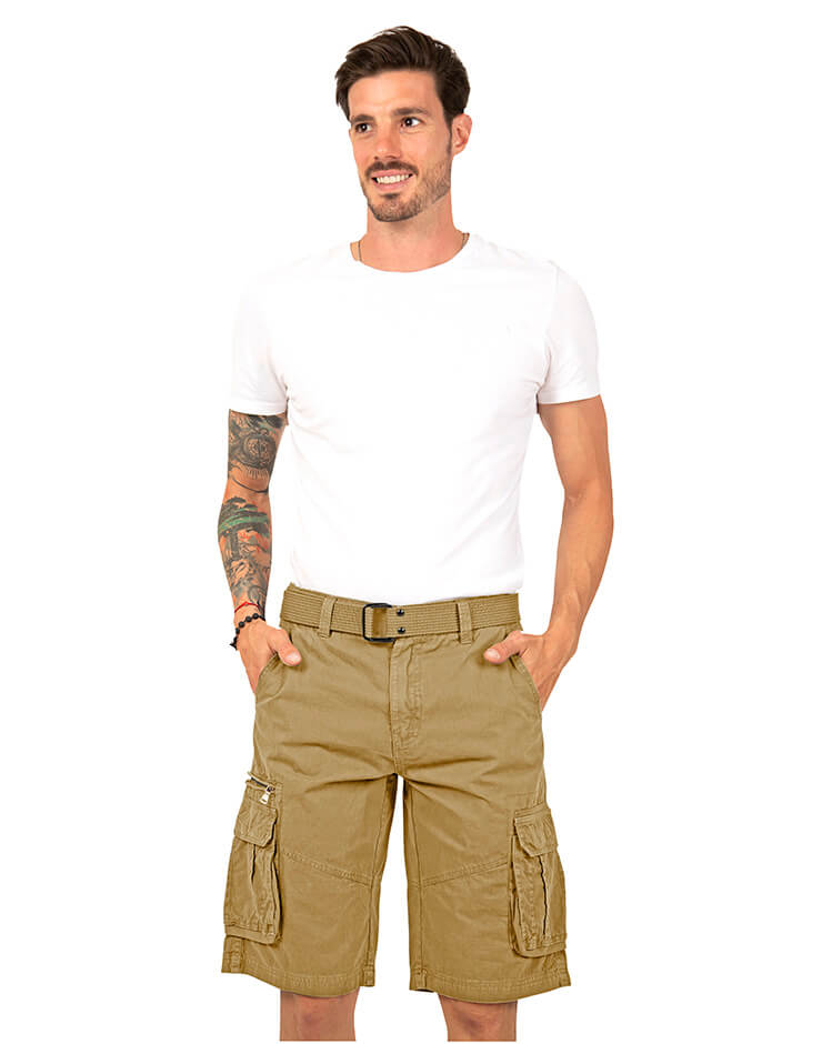 Bermuda tipo cargo para hombre Mod. BM003 pack A - Mayoreo Mixcalco